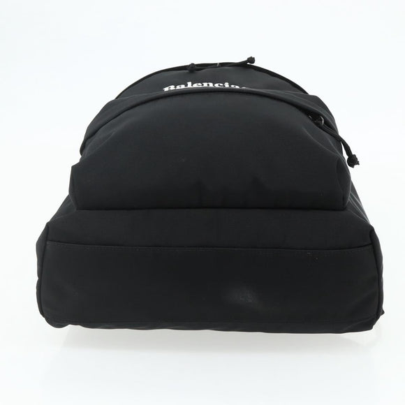 BALENCIAGA Explorer Backpack Canvas Black Silver Auth mr2518A