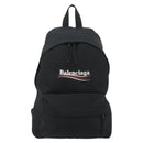 BALENCIAGA Explorer Backpack Canvas Black Silver Auth mr2518A-13