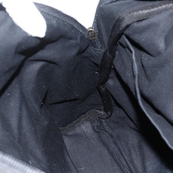 BALENCIAGA Explorer Backpack Canvas Black Silver Auth mr2518A