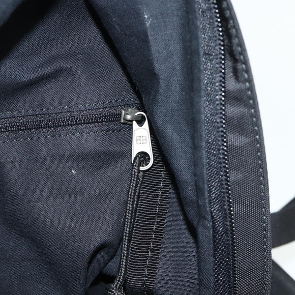 BALENCIAGA Explorer Backpack Canvas Black Silver Auth mr2518A