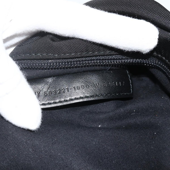 BALENCIAGA Explorer Backpack Canvas Black Silver Auth mr2518A