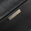 GUCCI Bamboo Shoulder Bag Leather Black Silver 001 3865 Auth mr2519V-14