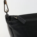 GUCCI Bamboo Shoulder Bag Leather Black Silver 001 3865 Auth mr2519V-15