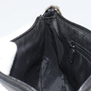 GUCCI Bamboo Shoulder Bag Leather Black Silver 001 3865 Auth mr2519V-19