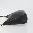 GUCCI Bamboo Shoulder Bag Leather Black Silver 001 3865 Auth mr2519V-5