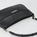 GUCCI Bamboo Shoulder Bag Leather Black Silver 001 3865 Auth mr2519V-6