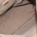 FENDI Zucchino Canvas Tote Bag Beige Gold Auth mr2521A-11