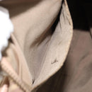 FENDI Zucchino Canvas Tote Bag Beige Gold Auth mr2521A-21