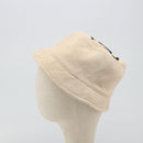 CHANEL Hat Canvas S Beige CC Auth mr2524A-4