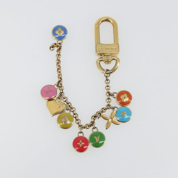 LOUIS VUITTON Porte Cles Chainne Pastille Key Holder metal M66172 Auth mr2525