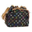 LOUIS VUITTON Monogram Multicolor Petit Noe Bag Black M42230 LV Auth mr2527SAV-1