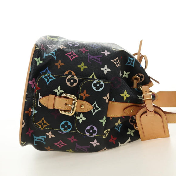 LOUIS VUITTON Monogram Multicolor Petit Noe Bag Black M42230 LV Auth mr2527SAV