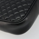 GUCCI GG Marmont Web Sherry Line Bag Leather Perfo Black Gold 541051 Auth mr2530-13