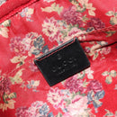 GUCCI GG Marmont Web Sherry Line Bag Leather Perfo Black Gold 541051 Auth mr2530-17