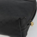 GUCCI Micro GG Supreme Clutch Bag PVC Black Gold 014 58 0198 Auth mr2532-15