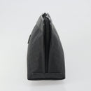 GUCCI Micro GG Supreme Clutch Bag PVC Black Gold 014 58 0198 Auth mr2532-3