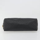 GUCCI Micro GG Supreme Clutch Bag PVC Black Gold 014 58 0198 Auth mr2532-6