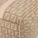 FENDI Zucchino Canvas Mamma Baguette Hand Bag Pink Gold Auth mr2533-14