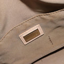 FENDI Zucchino Canvas Mamma Baguette Hand Bag Pink Gold Auth mr2533-20
