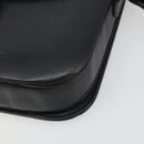 CELINE Shoulder Bag Leather Black Gold Auth mr2534-14