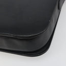 CELINE Shoulder Bag Leather Black Gold Auth mr2534-16