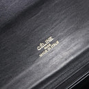 CELINE Shoulder Bag Leather Black Gold Auth mr2534-19