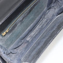 CELINE Shoulder Bag Leather Black Gold Auth mr2534-11