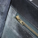 CELINE Shoulder Bag Leather Black Gold Auth mr2534-22