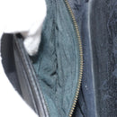 CELINE Shoulder Bag Leather Black Gold Auth mr2534-12