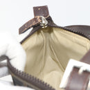 FENDI Zucca Canvas Hand Bag Black Brown Auth mr2535-19