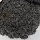 FENDI Mamma Baguette Shoulder Bag Knitted Fabrics Gray Silver Auth mr2538A-15