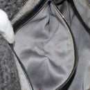FENDI Mamma Baguette Shoulder Bag Knitted Fabrics Gray Silver Auth mr2538A-26