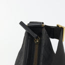 GUCCI GG Canvas Hand Bag Black Gold 106644 Auth mr2539A-15