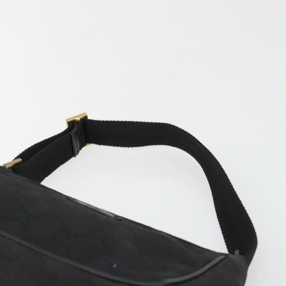 GUCCI GG Canvas Hand Bag Black Gold 106644 Auth mr2539A