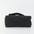 GUCCI GG Canvas Hand Bag Black Gold 106644 Auth mr2539A-9
