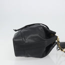 CHANEL Shoulder Bag Caviar Skin Black Gold CC Auth mr2541A-3