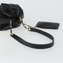 CHANEL Shoulder Bag Caviar Skin Black Gold CC Auth mr2541A-7
