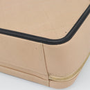 CHANEL CC Filigree Vanity Hand Bag Caviar Skin 2way Beige Gold CC Auth mr2542M-14