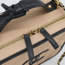 CHANEL CC Filigree Vanity Hand Bag Caviar Skin 2way Beige Gold CC Auth mr2542M-16