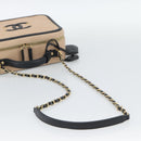 CHANEL CC Filigree Vanity Hand Bag Caviar Skin 2way Beige Gold CC Auth mr2542M-9