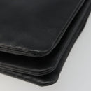 CELINE Trio Shoulder Bag Leather Black Gold Auth mr2544V-10