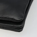 CELINE Trio Shoulder Bag Leather Black Gold Auth mr2544V-12