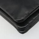 CELINE Trio Shoulder Bag Leather Black Gold Auth mr2544V-13