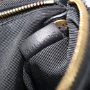 CELINE Trio Shoulder Bag Leather Black Gold Auth mr2544V-21