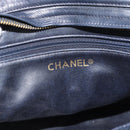 CHANEL Matelasse Chain Shoulder Bag Leather White Gold CC Auth mr2545V-15