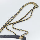 CHANEL Matelasse Chain Shoulder Bag Leather White Gold CC Auth mr2545V-8