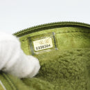 CHANEL Clutch Bag Mouton Green Silver CC Auth mr2548A-18