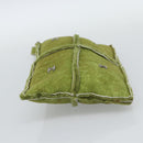 CHANEL Clutch Bag Mouton Green Silver CC Auth mr2548A-5