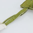 CHANEL Clutch Bag Mouton Green Silver CC Auth mr2548A-7