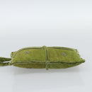 CHANEL Clutch Bag Mouton Green Silver CC Auth mr2548A-9